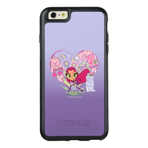 Teen Titans Go  Starfires Heart Punch Graphic OtterBox iPhone 66s Plus Case