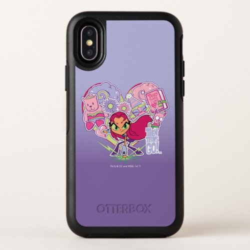 Teen Titans Go  Starfires Heart Punch Graphic OtterBox Symmetry iPhone X Case