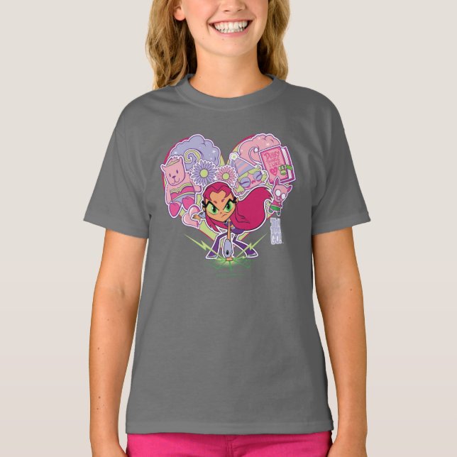 Teen Titans Go! | Starfire's Heart Punch Graphic T-Shirt (Front)