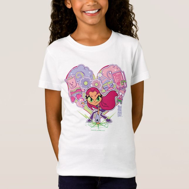 Teen Titans Go! | Starfire's Heart Punch Graphic T-Shirt (Front)