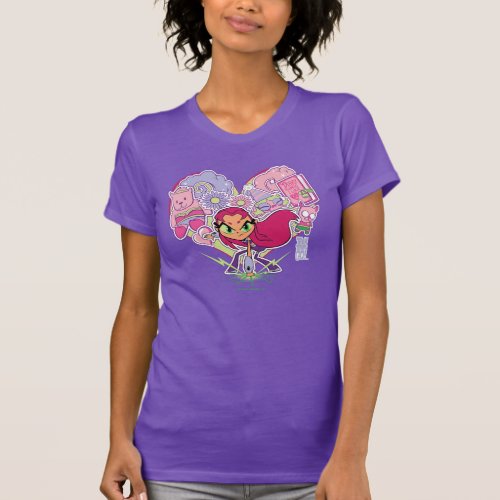 Teen Titans Go  Starfires Heart Punch Graphic T_Shirt