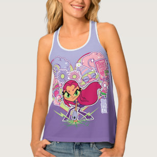 Teen Titans Go!   Starfire's Heart Punch Graphic Tank Top