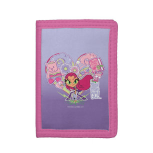 Teen Titans Go! Starfire's Heart Punch Graphic Tri-fold Wallet