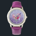 Teen Titans Go! | Starfire's Heart Punch Graphic Watch<br><div class="desc">Starfire puches the ground hard, juxtaposed against a large heart shape behind her filled with pretty pink and purple icons that represent Starfire. Beautiful sparkling clouds, super hero teddy bears, flowers, her beloved pet Silkie, and her diary are shown within the heart. Get your Teen Titans Go! Starfire graphic on...</div>