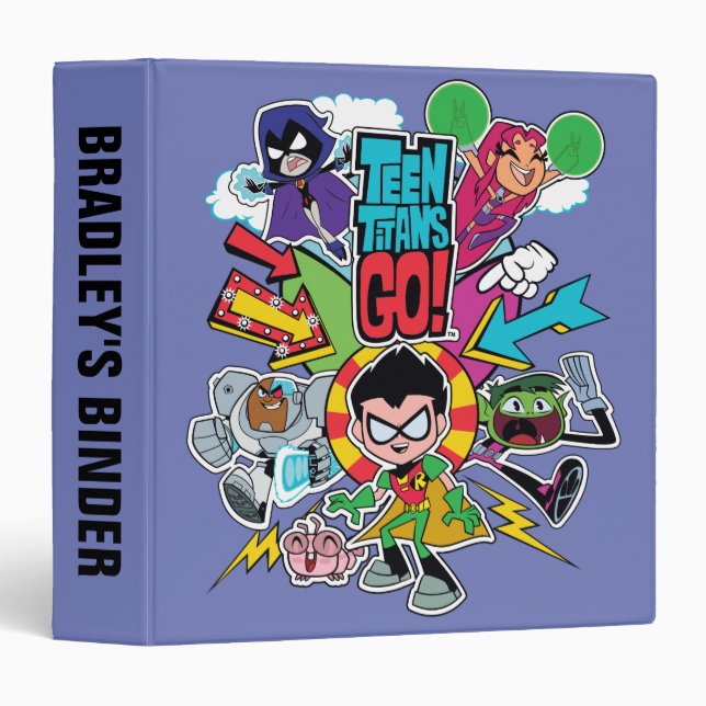 Teen Titans Go! | Team Arrow Graphic 3 Ring Binder (Front/Spine)