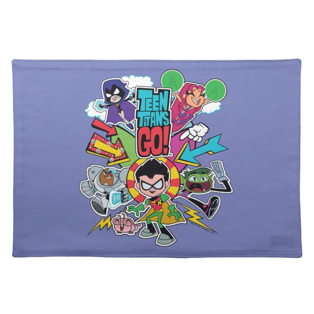 Teen Titans Go! | Team Arrow Graphic Cloth Placemat (Front)