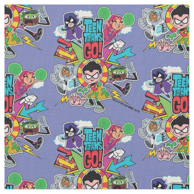 Teen Titans Go! | Team Arrow Graphic Fabric (Close Up)