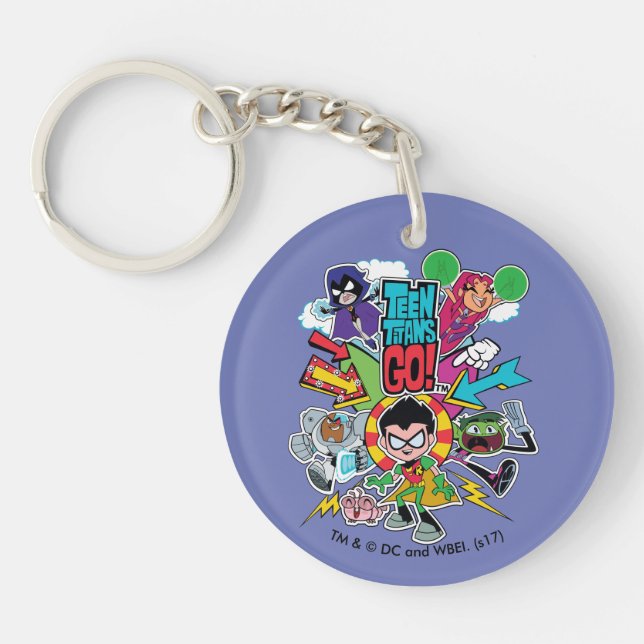 Teen Titans Go! | Team Arrow Graphic Keychain (Front)