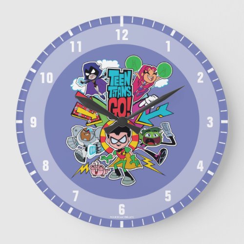 Teen Titans Go  Team Arrow Graphic Large Clock
