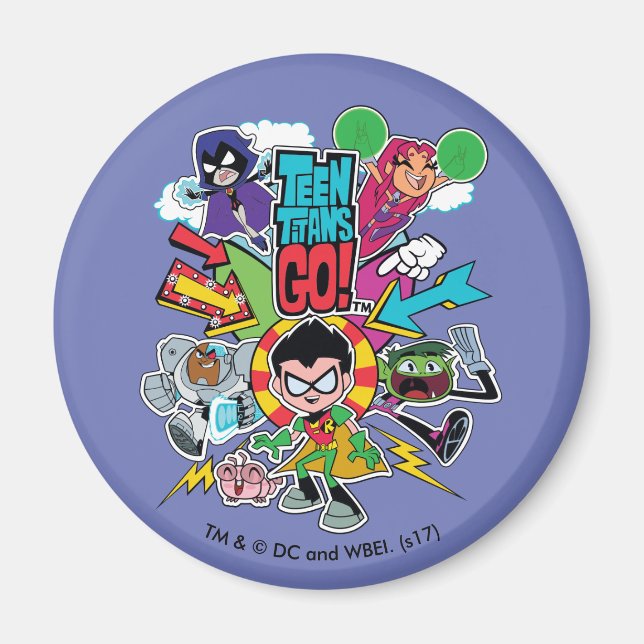 Teen Titans Go! | Team Arrow Graphic Magnet (Front)