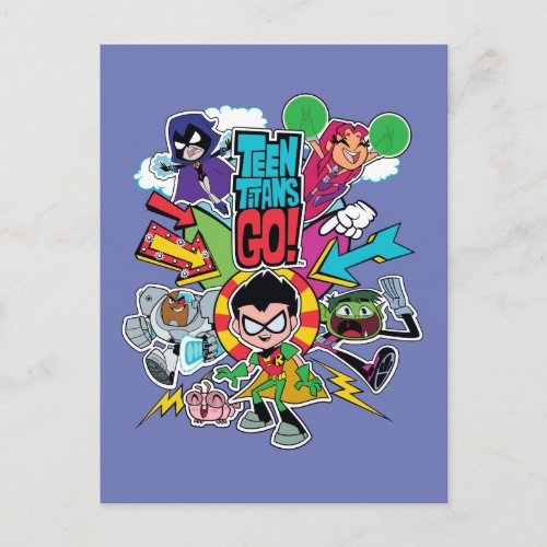 Teen Titans Go  Team Arrow Graphic Postcard