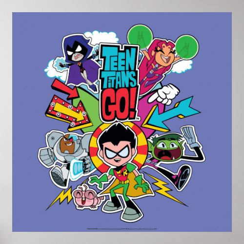 Teen Titans Go  Team Arrow Graphic Poster