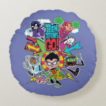 Teen Titans Go! | Team Arrow Graphic Round Pillow