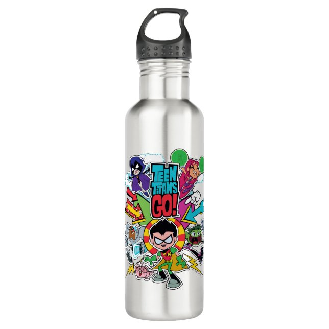 Teen Titans Go! | Team Arrow Graphic Water Bottle (Front)