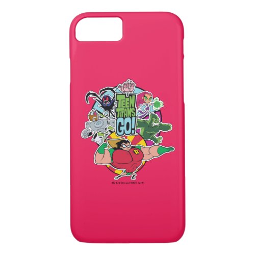 Teen Titans Go  Team Group Graphic iPhone 87 Case