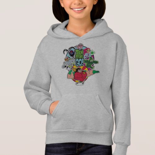 Teen Titans Go  Team Group Graphic Hoodie