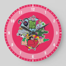 Teen Titans Go! | Team Group Graphic Large Clock