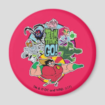 Teen Titans Go! | Team Group Graphic Magnet