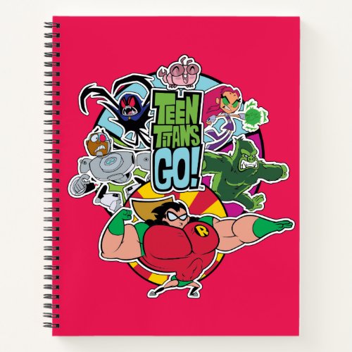 Teen Titans Go  Team Group Graphic Notebook