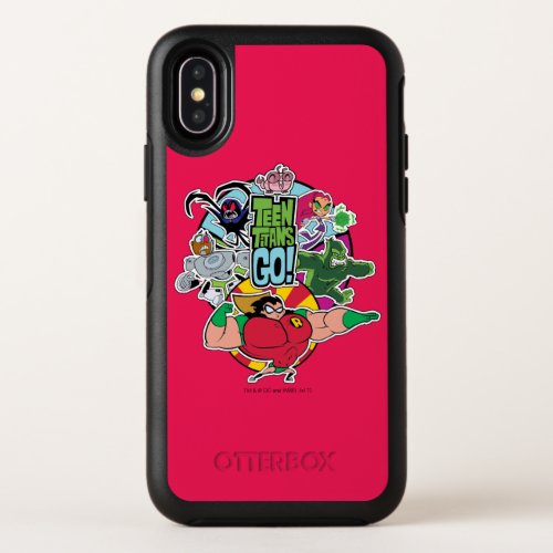 Teen Titans Go  Team Group Graphic OtterBox Symmetry iPhone X Case