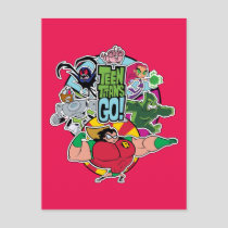 Teen Titans Go! | Team Group Graphic Postcard