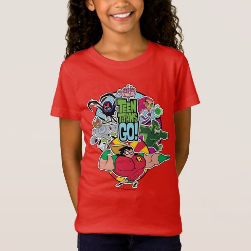 Teen Titans Go  Team Group Graphic T_Shirt