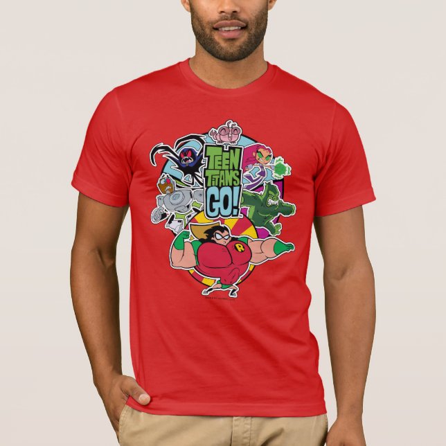 Teen Titans Go! | Team Group Graphic T-Shirt (Front)