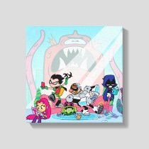 Teen Titans Go! | Tentacled Monster Approaches Canvas Print