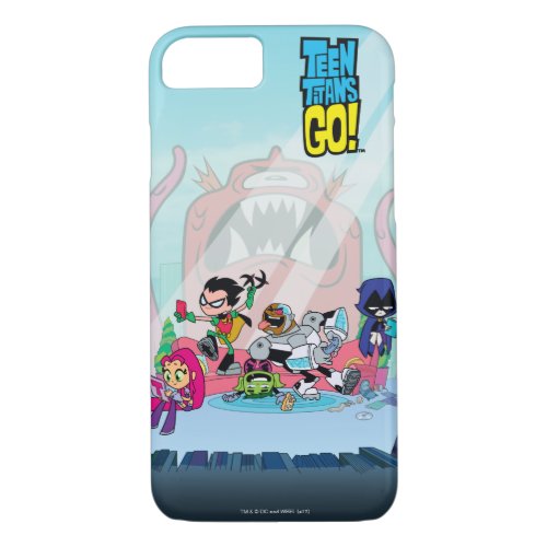 Teen Titans Go  Tentacled Monster Approaches iPhone 87 Case