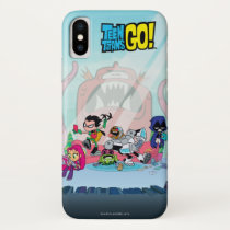 Teen Titans Go! | Tentacled Monster Approaches iPhone X Case
