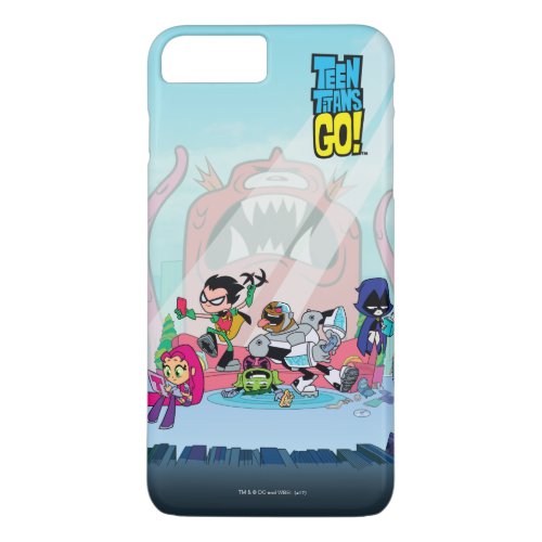 Teen Titans Go  Tentacled Monster Approaches iPhone 8 Plus7 Plus Case