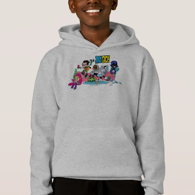 Teen Titans Go! | Tentacled Monster Approaches Hoodie (Front)