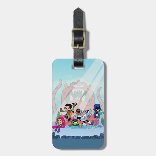 Teen Titans Go  Tentacled Monster Approaches Luggage Tag