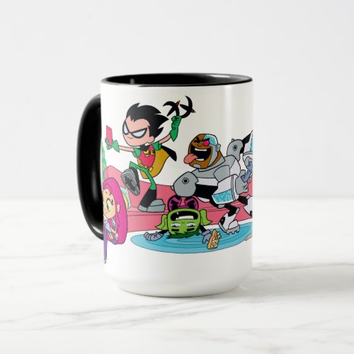 Teen Titans Go  Tentacled Monster Approaches Mug