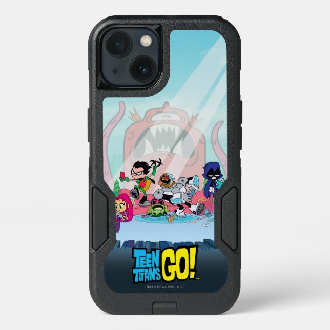 Teen Titans Go! | Tentacled Monster Approaches Otterbox iPhone Case (Back)