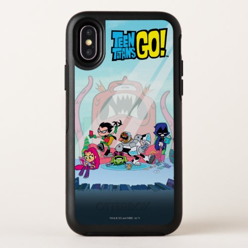 Teen Titans Go  Tentacled Monster Approaches OtterBox Symmetry iPhone X Case