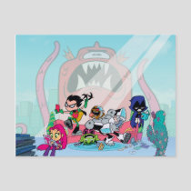 Teen Titans Go! | Tentacled Monster Approaches Postcard