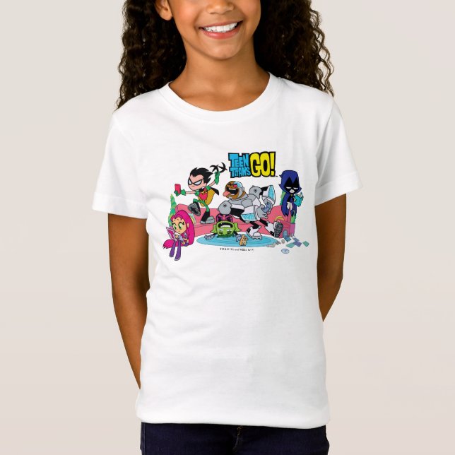 Teen Titans Go! | Tentacled Monster Approaches T-Shirt (Front)