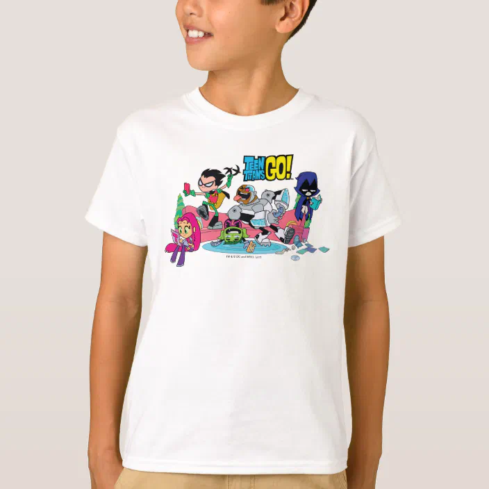 Personalized Teen Titans Birthday T-Shirt 
