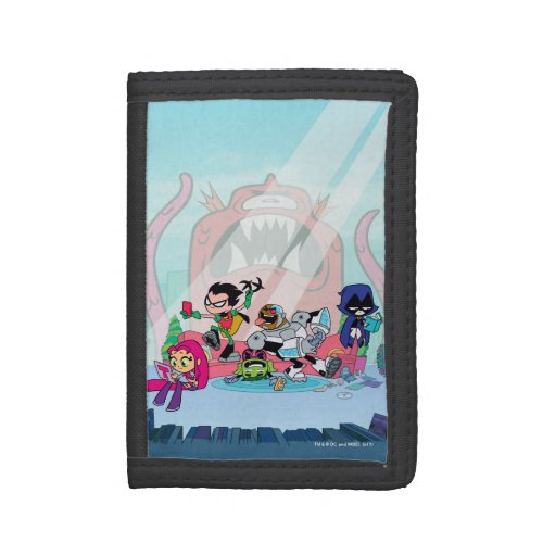 Teen Titans Go  Tentacled Monster Approaches Trifold Wallet