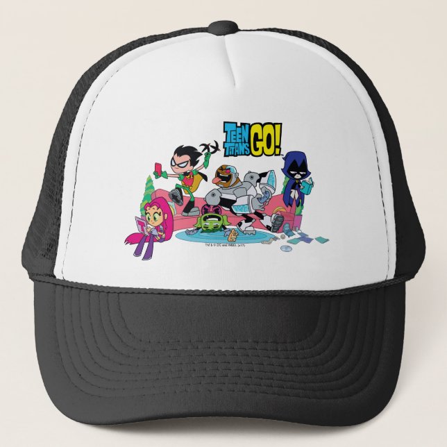 Teen Titans Go! | Tentacled Monster Approaches Trucker Hat (Front)