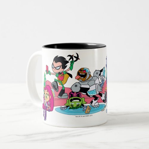 Teen Titans Go  Tentacled Monster Approaches Two_Tone Coffee Mug