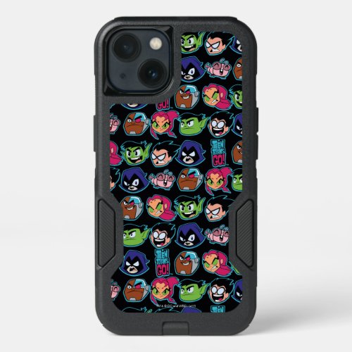 Teen Titans Go  Titans Head Pattern iPhone 13 Case