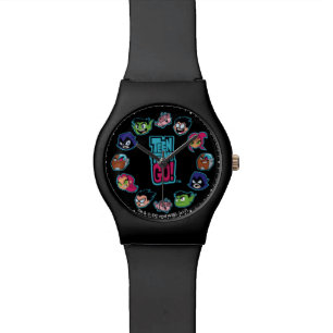 Teen Titans Go!   Titans Head Pattern Watch