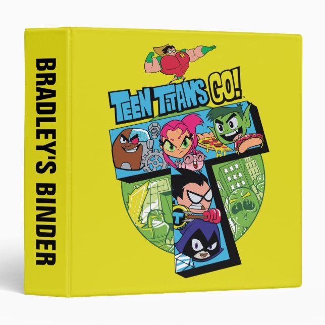 Teen Titans Go! | Titans Tower Collage Binder (Front/Spine)