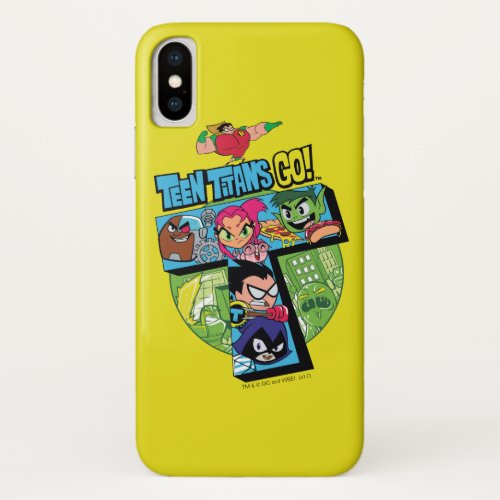 Teen Titans Go  Titans Tower Collage iPhone X Case