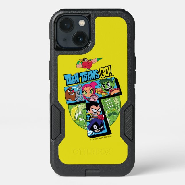Teen Titans Go! | Titans Tower Collage Otterbox iPhone Case (Back)