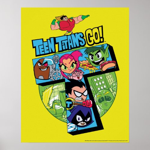 Teen Titans Go  Titans Tower Collage Poster
