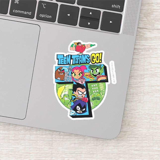 Teen Titans Go! | Titans Tower Collage Sticker (Detail)