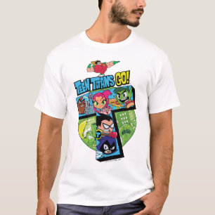 Teen Titans Go!   Titans Tower Collage T-Shirt